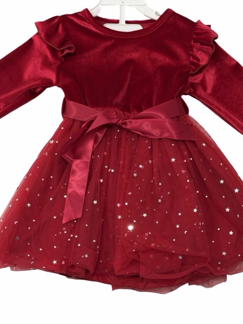 Red Velvet Star Tulle Kids Costume Dress - Brand